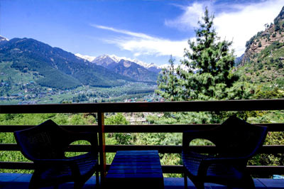 Super Deluxe Cottage Beas Valley panorama — Foghills Manali